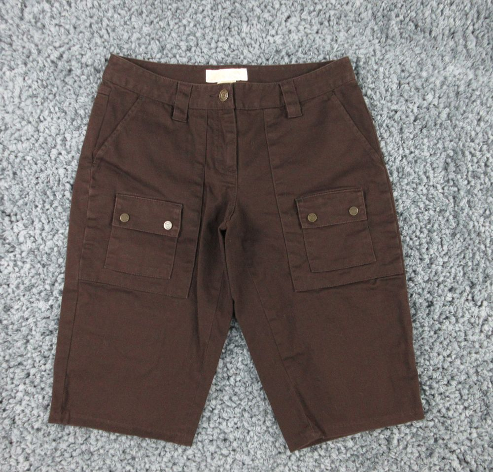 Michael Kors Shorts Womens 2 Brown Straight Bermuda 27x13*